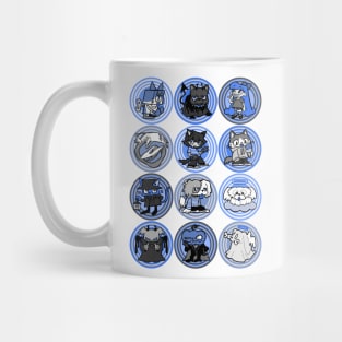 Halloween friends (blue) Mug